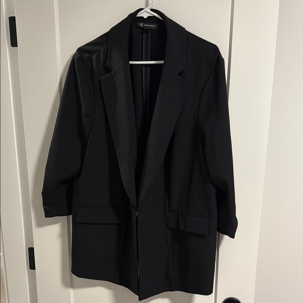INC International Concepts Classic Black Blazer